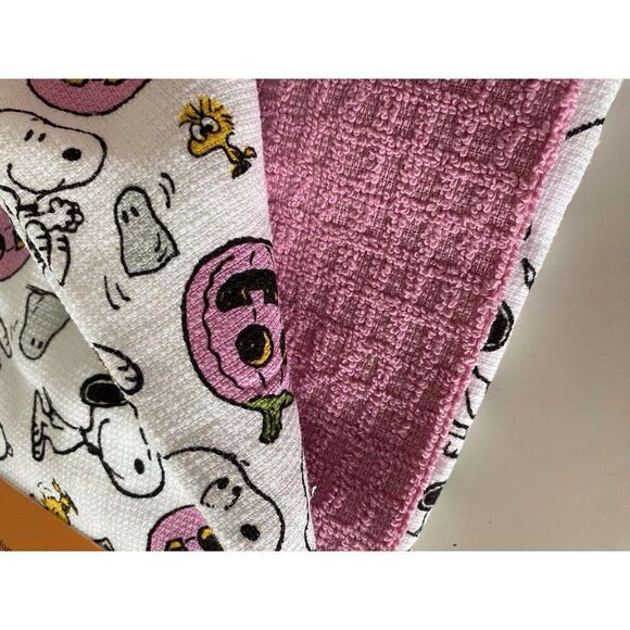 3 Pack Peanuts Snoopy Woodstock Halloween Kitchen Towels Pink Pumpkin 16 X 26” - Picture 8 of 14